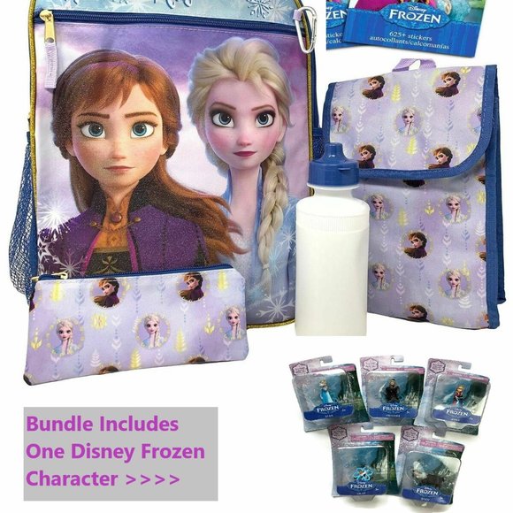 Disney Frozen 7Ps Elsa & Anna Destiny Awaits 16" Backpack Bundle NEW/NWT - Picture 4 of 4